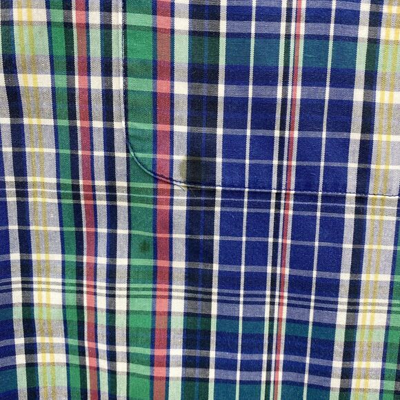 Ralph Lauren Shirt Mens Large Multicolor Plaid Crown Crest Preppy Corpcore Top - Picture 10 of 16